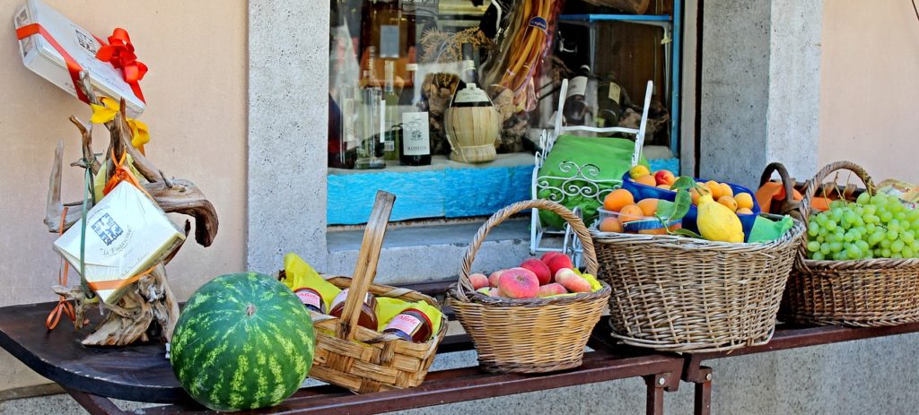 fruit stand, market, food